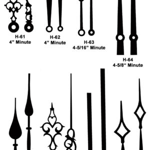 Snap-In Clock Movement with Non-Threaded Shaft - Ronell Clock Co.