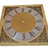 German 9-7-8 Square Brass Clock Dial with Raised Corners-2