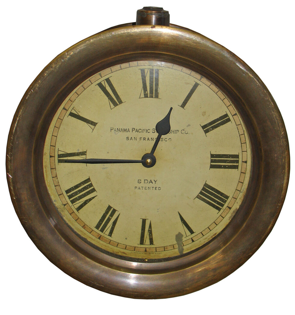 timeworks inc clock 4 inches brass